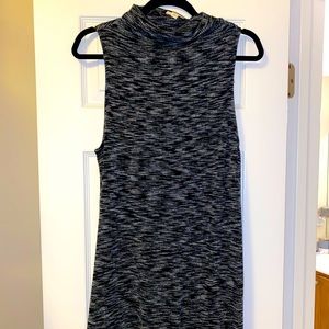 Sleeveless turtle neck dress